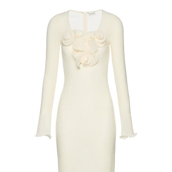 Magda Butrym Floral Embroidered Midi Dress - Picture 1 of 2